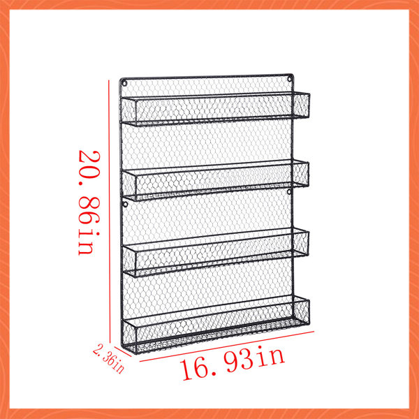 Spice best sale rack width